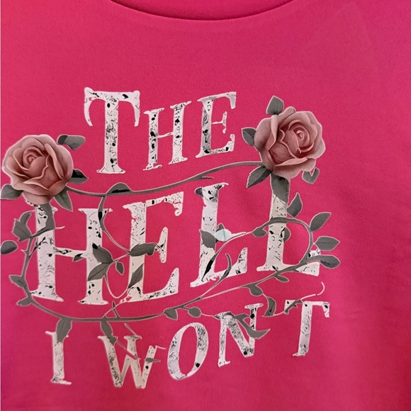 🎀custom🎀 2/$20 Pink Graphic Crop Top - Picture 2 of 6